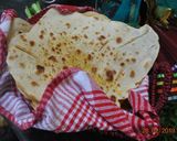 A picture of step 16 of Flat  Naan  Bread نان تافتون.