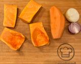 Sütőtökös batátás fasírt recept fázis 1 fotója