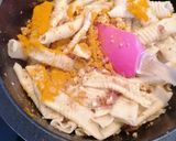 Foto del paso 10 de la receta: Pasta fresca garganelli al ajillo y cúrcuma