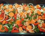 Foto del paso 2 de la receta Salmón a la pimienta con verduras y patatas