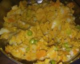A picture of step 2 of Pav bhaji.