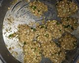 A picture of step 3 of Sabudana Vada.