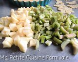 Une image de l'étape 2 de Tarte pommes/rhubarbe.