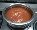 A picture of step 2 of Beetroot Palak soup.