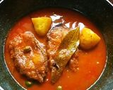 A picture of step 12 of Traditional Bengali Chital Fish Kalia Clown Knife fish gravy.