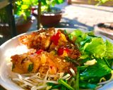 Hình bước làm 3 của món Bún bánh tép (tôm)chiên bột