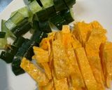 炒豆皮素料的食譜步驟1照片