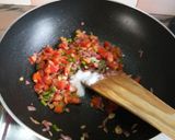 A picture of step 6 of Mexican salsa sauce.