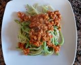 Foto del paso 5 de la receta: "Tallarines" de zucchini, con "pomarola" de seitán. ✨️♻️