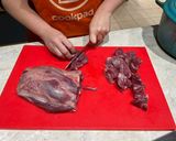 A picture of step 2 of Steak and kidney pie.