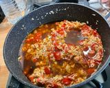 Une image de l'étape 14 de Risotto aux asperges, tomates, mont d’or et jambon croustillant.