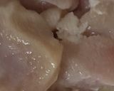 A picture of step 1 of Chicken Popcorn.