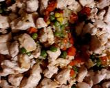 Pas rețetă Franjuri din piept de pui cu amestec de legume congelate 3 fotografie