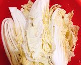 Hình bước làm 1 của món Kim chi cải thảo