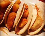 Foto del paso 5 de la receta Tacos de pescado y de camarones con mahonesa al chipotle 🌶🌶🌶