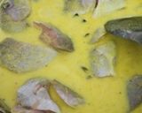 Foto langkah ke 4 dari resep Gulai kuning ikan dan pucuk ubi.