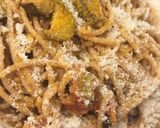 Foto del passaggio 5 della ricetta Spaghetti con le zucchine e i pomodorini