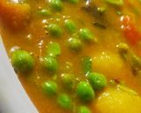 आलू मटर मसाला (aloo matar masala recipe in Hindi) रेसिपी चरण 5 फोटो