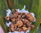 Foto langkah ke 4 dari resep Bacang Ketan Isi Ayam Kecap.