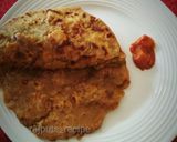 A picture of step 4 of Aloo Paratha.
