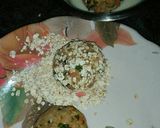 A picture of step 4 of Oats water chestnuts tikki.