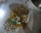 A picture of step 2 of Masala aloo.