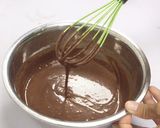 Foto langkah ke 3 dari resep Chocolate cake tanpa telur tanpa mixer.