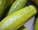 A picture of step 1 of Crispy Fried Ridge Gourd.