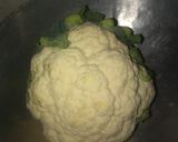 A picture of step 1 of Cauliflower veg.