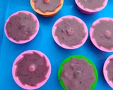Foto langkah ke 5 dari resep Bolu Kukus Ubi Ungu Vla Keju.