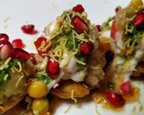 A picture of step 4 of Mathri Chaat.