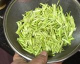 A picture of step 2 of Lau’er Khosha Bhaja (Bottle Gourd Skin Fry) 💁🏻♀️.