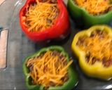 A picture of step 4 of Stuffed Bell Peppers with Rice and Beef.