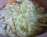 Hình bước làm 1 của món Canh bắp cải nấu tôm thịt viên