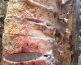 Foto del paso 4 de la receta: Peceto al horno sobre colchón de repollo mechado con Manzana y Morrón con Boniatos
