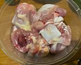 A picture of step 1 of Red Curry Chicken with Pickled Bamboo Shoots.