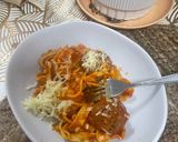 A picture of step 4 of Curly Fettuccine Meatball.