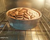 A picture of step 2 of Marble tea cake.