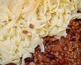 Chili con carne szószos, babos tészta recept fázis 4 fotója