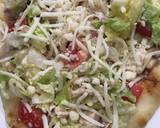 Grilled Chicken Bacon Ranch salad pizza recipe step 7 photo