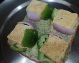 A picture of step 4 of Paneer Tikka Multigrain Open Bread Sandwich.