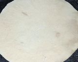 A picture of step 5 of Chapati/Roti.