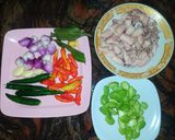 Foto langkah ke 2 dari resep Oseng cumi asin pete.