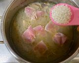 A picture of step 2 of Korean Chicken Soup.