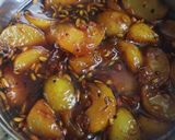 A picture of step 5 of Amla sweet pickle.