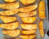 Foto del paso 3 de la receta: Pez Limón a la Plancha con Patatas de Pimentón y Curry al Horno y Mayonesa de Miso Mugi y Yakiniku