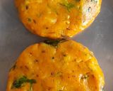 A picture of step 2 of Desi Burger.