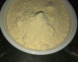 A picture of step 1 of Besan Burfi/ Mohanthal(without Khoya).