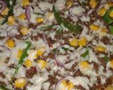 A picture of step 7 of Mince meat Pizza.