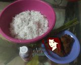 Foto langkah ke 2 dari resep Bubur Ketan Rasa Strawberry.